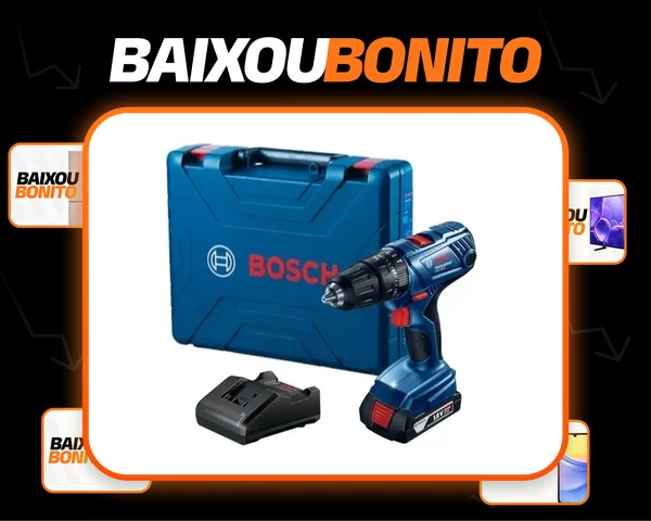 Parafusadeira De Impacto 1/2 Bosch Gsb 180li Com Bat. Cor Azul