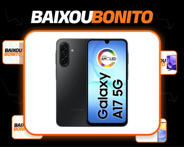 Celular Samsung Galaxy A17 5g Com Ia, 256gb, 8gb Ram, Câm De 50mp, Tela De 6.7 , Nfc, Ip54 - Preto