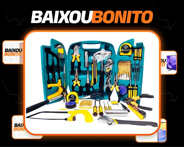kit Ferramentas Jogo Caixa Ferramentas Maleta Completa Brcost Jogo Manuais Mala Multiuso Simples 26 Peças