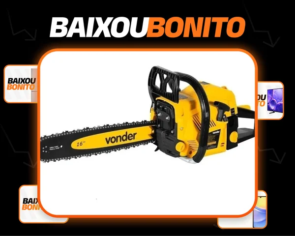 Motosserra a gasolina 2 tempos 44cc MGP 450 sabre 16”/40 cm - Vonder