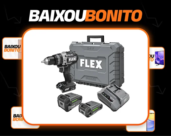 Taladro Percutor Flex 158 Nm, 24 V, 1/2'', Fx1271t-2b