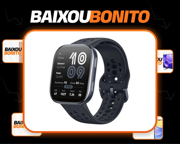 Smartwatch Smartwatch Amazfit Bip 6 Amoled 1,97 Gps Bluetooth Calls 5 Atm preto