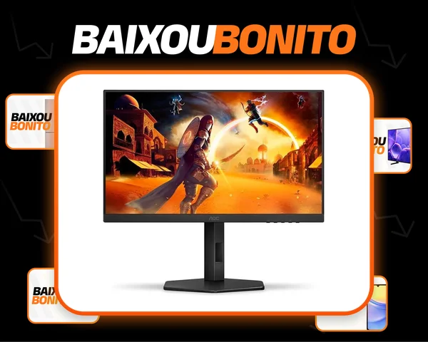 Monitor Gamer Aoc 23,8 24g4/p 180hz Com Tela Widescreen Ips Preto 127/220v