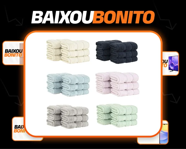 Kit 6 Peças Toalha Lavabo Buddemeyer Vision Dual Air