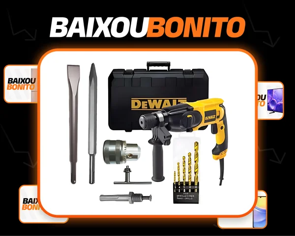 Martelete Perfurador Rompedor 800w Sds Dewalt D25133k Broca
