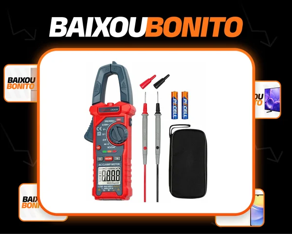 Multímetro profissional capacimetro voltimetro de Tensão AC/CC AstroAI,Multímetro de Alicateza de 2000C para Teste de Tensão Ampere,Corrente AC,Resistência,Capacitância,Continuidade AstroAI