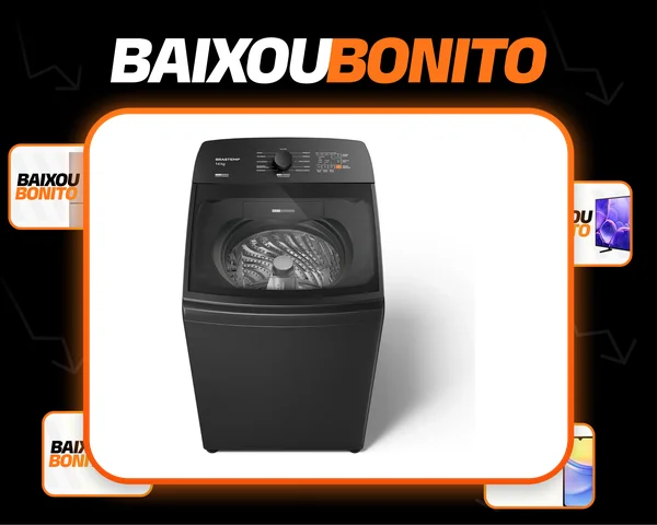 Máquina De Lavar Brastemp 14kg Cinza Smart Sensor- Bwj14a9
