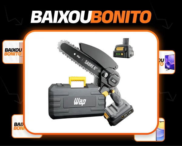 Mini Motosserra Portátil Sem Fio 21v Wap Cortadora De Galhos Cor Preto E Cinza Frequência 50hz / 60hz