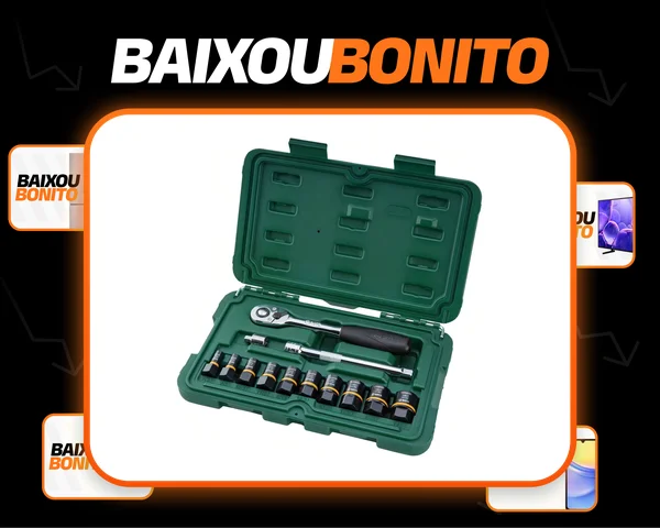 Jogo De Soquetes De Extração Bolt Biter 13 Pcs St09137 Sata Cor Cromado