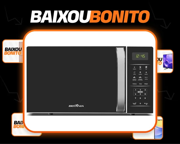 Micro-ondas Bmo23 20l Limpa Fácil 1100w Britânia 110v