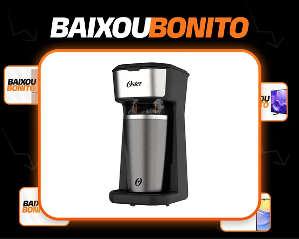 Cafeteira Oster 2day Inox 2 Em 1 Com Copo Térmico