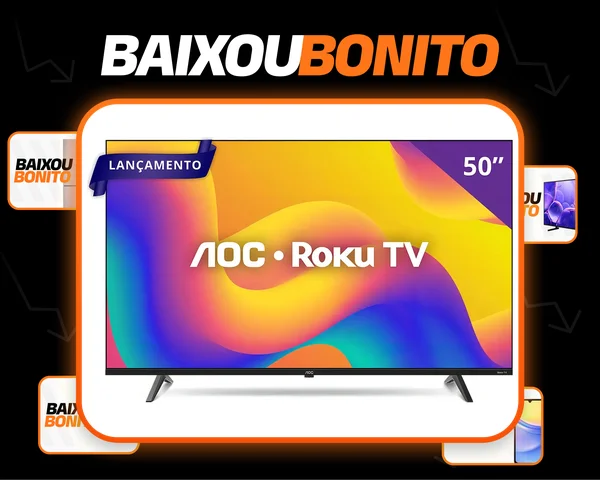 Smart Tv 50 Aoc 4k Dled 50u7045/78g Roku Tv Quad