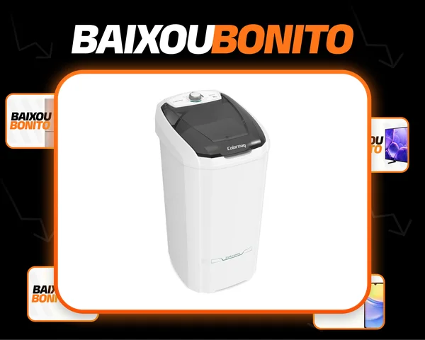 Máquina de lavar Roupas semi-automática Tanquinho Colormaq LCS - 10kg branca 127 V