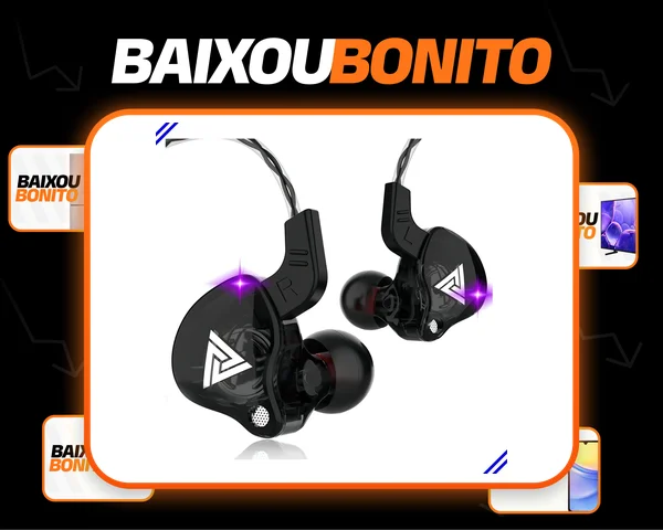 Fone De Ouvido In-ear Gamer Qkz Premium Ak6