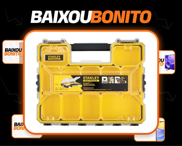 Organizador Com Fecho Metálico Fatmax Raso Stanley Fmst14920