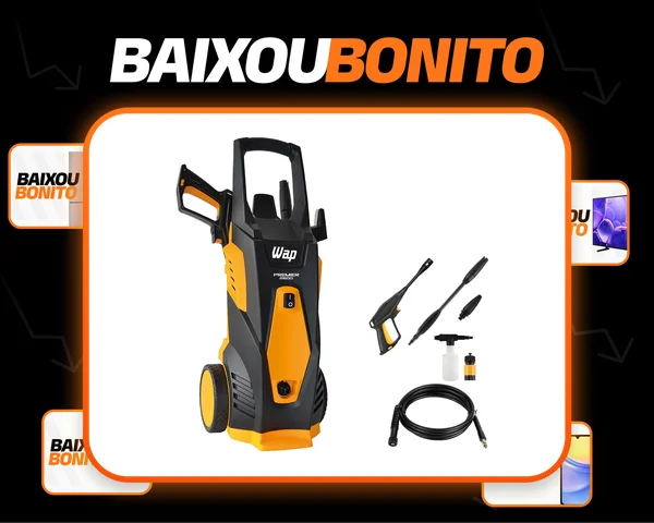 Lavadora de Alta Pressão WAP Premier 2600 1800W 2000 PSI com Aplicador de Detergente
