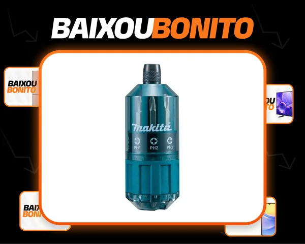 Kit De Bits Com 18 Peças Makita B-28896 P/ Parafus + Brocas