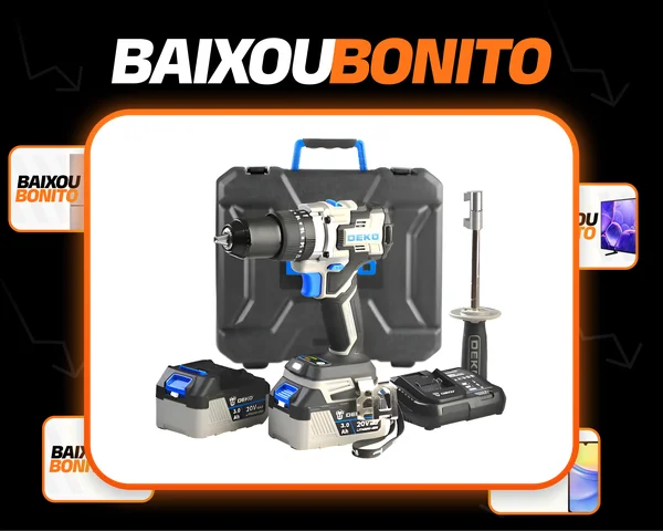 Parafusadeira Furadeira Impacto Brushless High Torque 1/2 Azul-aço 20v