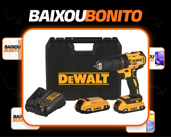 Furadeira e Parafusadeira 20V DEWALT DCD7781D2 2 Baterias e 1 Carregador