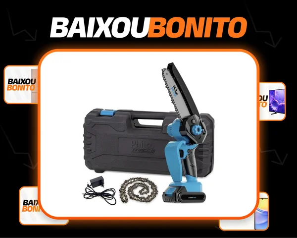 Mini Motosserra Force Pmm216 3000 Rpm 7 Acessórios Philco