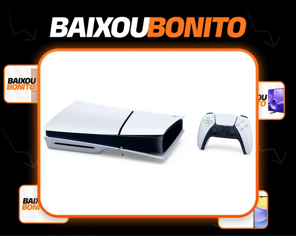 PlayStation 5 Slim Cor Branco 1 TB Versão Mídia Física