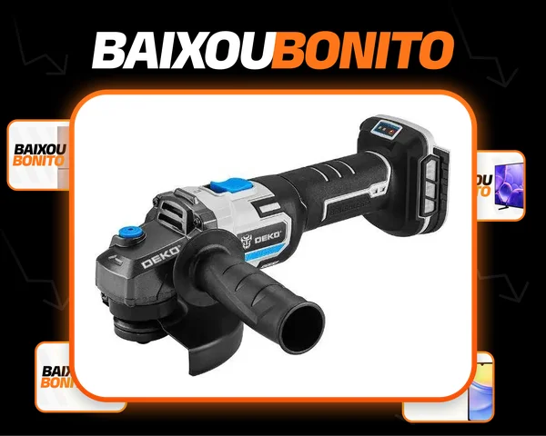 Esmerilhadeira Angular Brushless 5 Pol. 20v Sem Bateria Deko