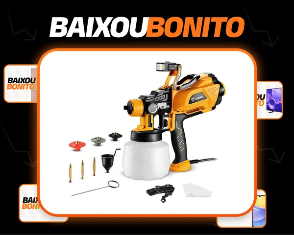 Pistola De Pintura 1.2l 600w Com Led Deko