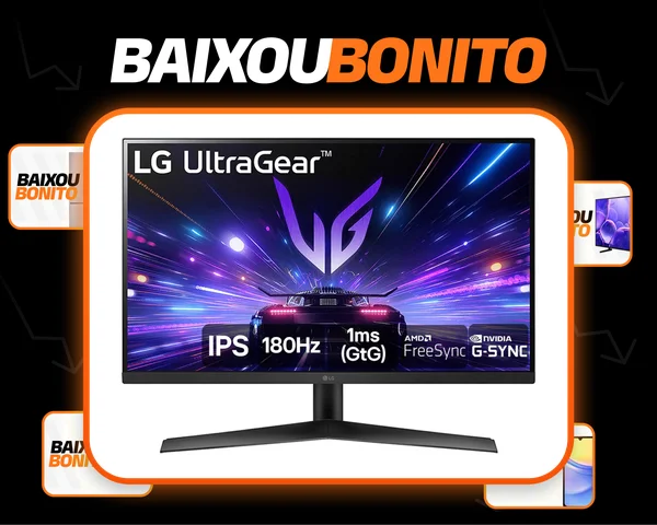 Monitor Gamer LG UltraGear 27” IPS, 180Hz, 1ms (GtG), NVIDIA G-SYNC , AMD FreeSync, HDR10, sRGB 99% - 27GS60F-B
