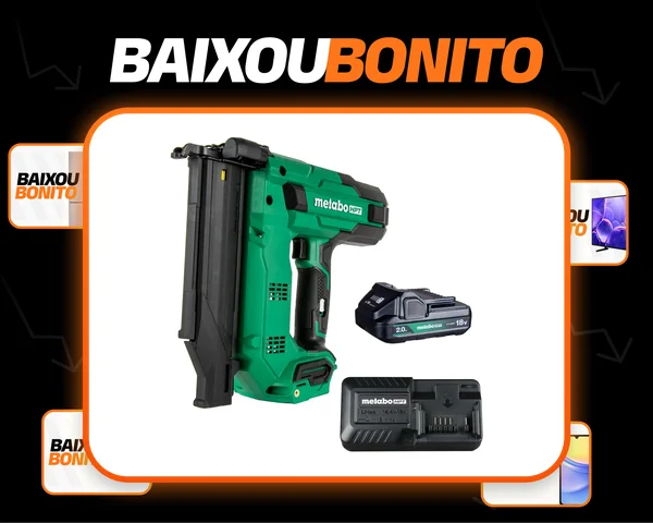 Conjunto De Pistola De Pregos Sem Fio Multivoltagem 18v