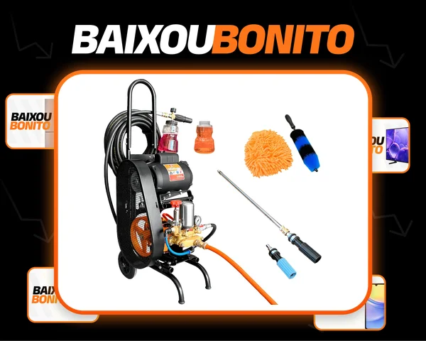 Lavadora de alta pressão Bortoloto Eletro 22L Carrinho SnowFoam 15m 2cv monofásico engate rápido