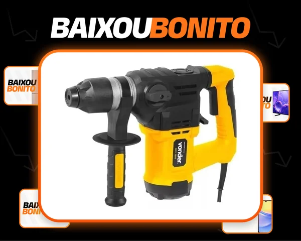 Martelete Perfurador rompedor 1500w MPV 1500 Vonder Cor Amarelo Preto Frequência 50 Hz/60 Hz