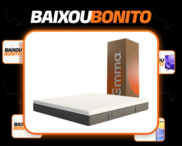 Colchão Emma Queen - Tecnologia Alemã Cor Branco/Cinza