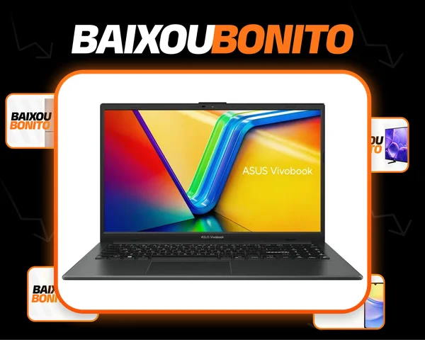 Notebook ASUS Vivobook Go 15 E1504FA-NJ836W AMD Ryzen 5 7520U 2,8 GHz 8GB 512GB SSD Windows 11 Home 15,6" Full Hd Preto