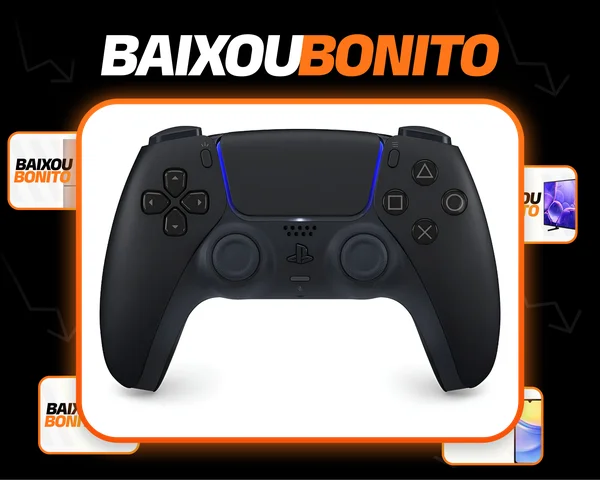 Controle Joystick Sem Fio Sony PlayStation 5 DualSense Midnight Black