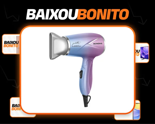 Secador de Cabelo By Juliette Mondial 1200W - SCT-JU-03