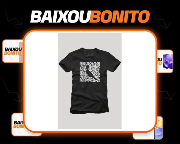 Camiseta Básica Greenk Qr Code Leve Conforto Reserva