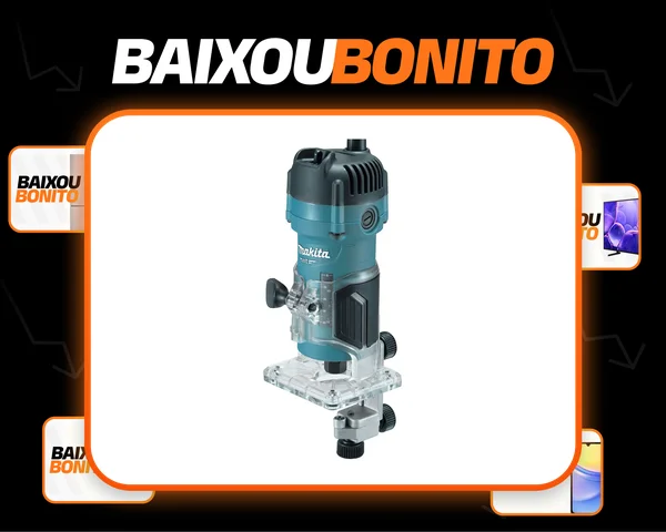 Tupia manual 530 watts com pinça de 6mm M3700b Makita